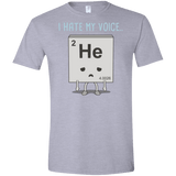 T-Shirts Sport Grey / X-Small I Hate My Voice Men's Semi-Fitted Softstyle