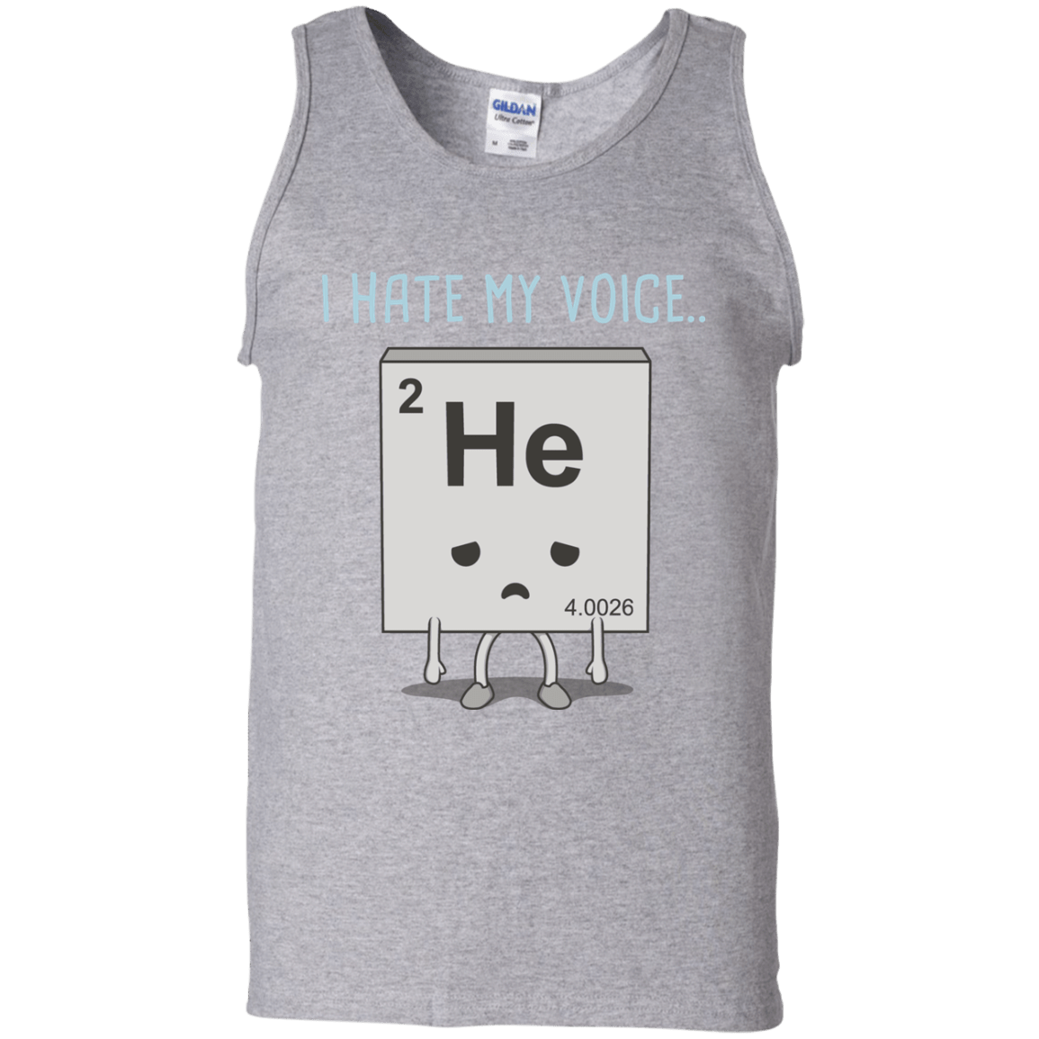 T-Shirts Sport Grey / S I Hate My Voice Men's Tank Top