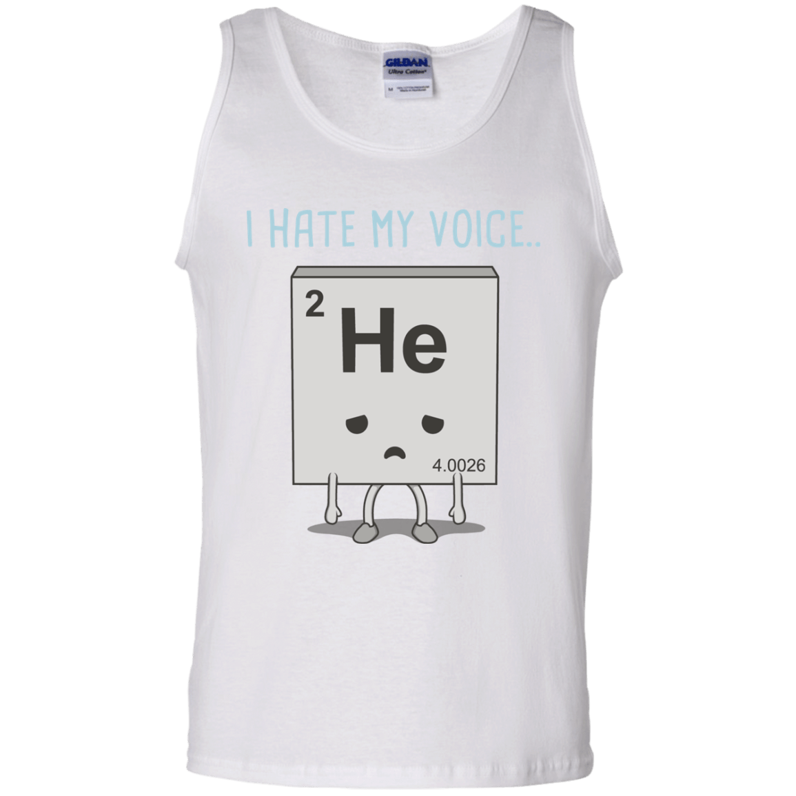 T-Shirts White / S I Hate My Voice Men's Tank Top