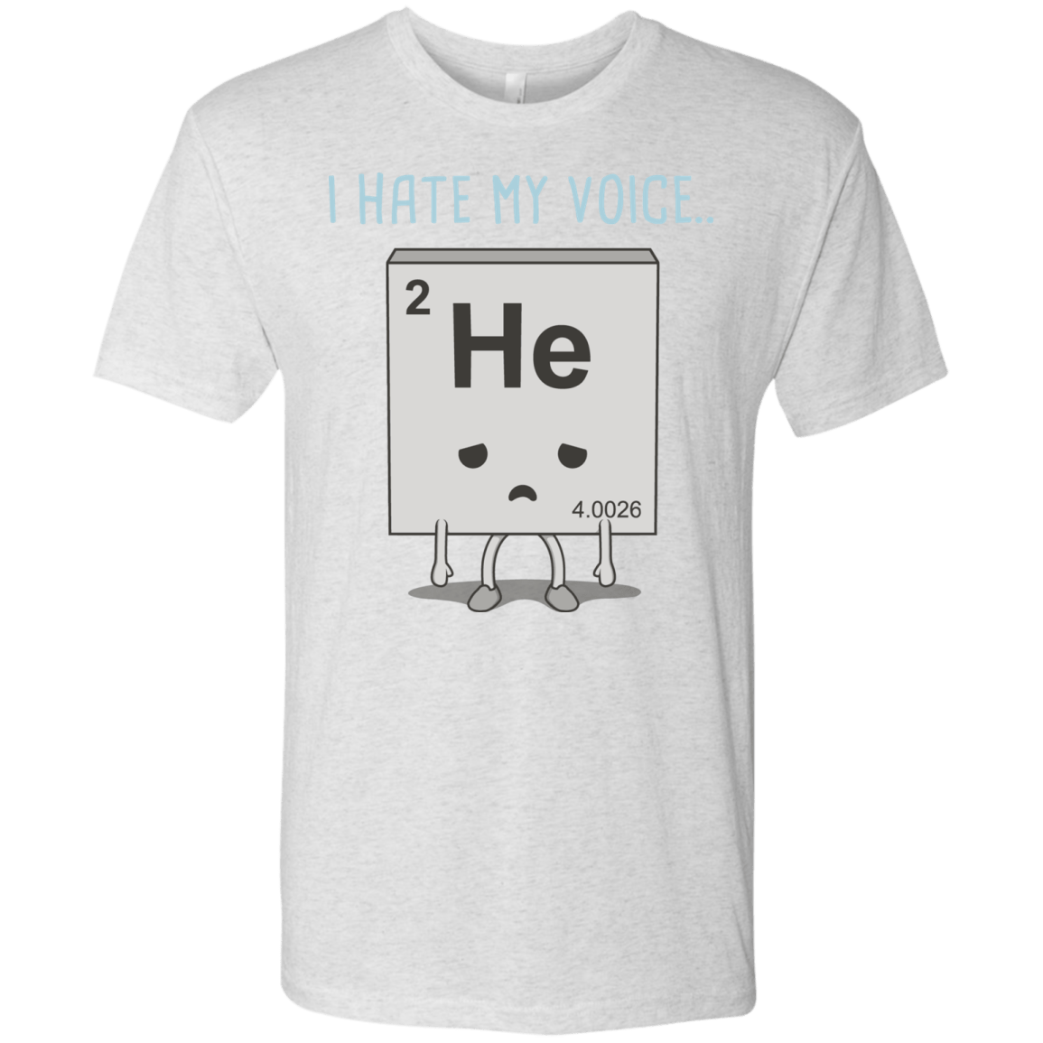T-Shirts Heather White / S I Hate My Voice Men's Triblend T-Shirt