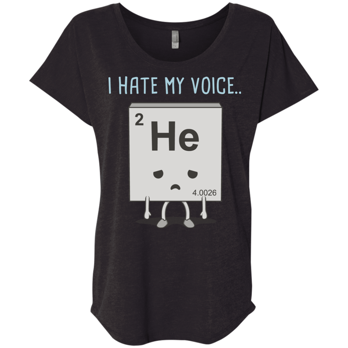 T-Shirts Vintage Black / X-Small I Hate My Voice Triblend Dolman Sleeve