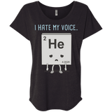 T-Shirts Vintage Black / X-Small I Hate My Voice Triblend Dolman Sleeve