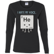 T-Shirts Black / S I Hate My Voice Women's Long Sleeve T-Shirt