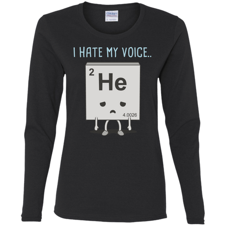 T-Shirts Black / S I Hate My Voice Women's Long Sleeve T-Shirt