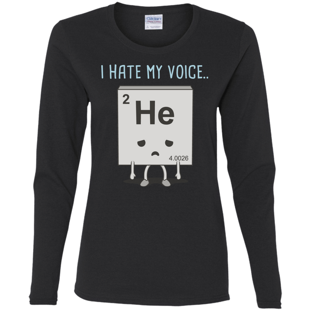 T-Shirts Black / S I Hate My Voice Women's Long Sleeve T-Shirt