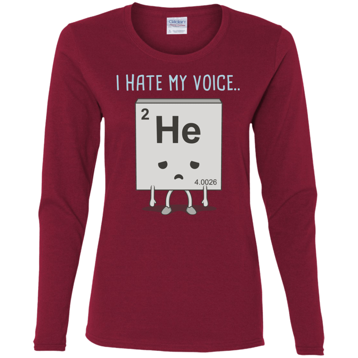 T-Shirts Cardinal / S I Hate My Voice Women's Long Sleeve T-Shirt