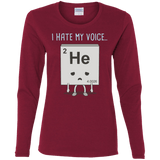 T-Shirts Cardinal / S I Hate My Voice Women's Long Sleeve T-Shirt