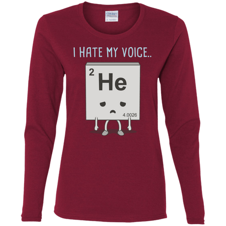 T-Shirts Cardinal / S I Hate My Voice Women's Long Sleeve T-Shirt