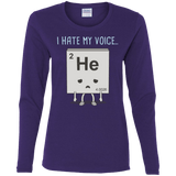 T-Shirts Purple / S I Hate My Voice Women's Long Sleeve T-Shirt