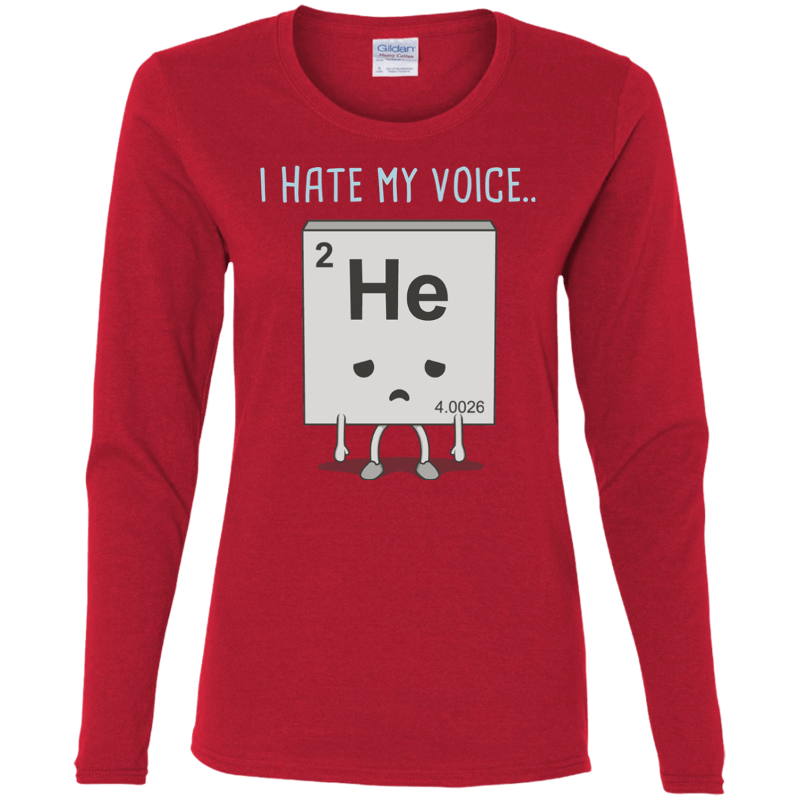 T-Shirts Red / S I Hate My Voice Women's Long Sleeve T-Shirt