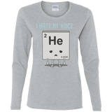 T-Shirts Sport Grey / S I Hate My Voice Women's Long Sleeve T-Shirt