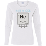 T-Shirts White / S I Hate My Voice Women's Long Sleeve T-Shirt
