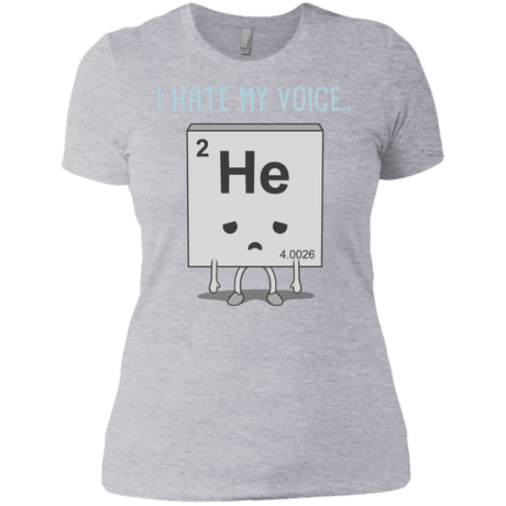 T-Shirts Heather Grey / X-Small I Hate My Voice Women's Premium T-Shirt