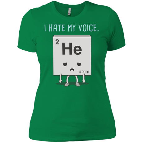 T-Shirts Kelly Green / X-Small I Hate My Voice Women's Premium T-Shirt