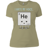 T-Shirts Light Olive / X-Small I Hate My Voice Women's Premium T-Shirt