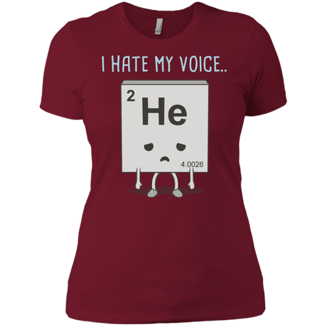 T-Shirts Scarlet / X-Small I Hate My Voice Women's Premium T-Shirt