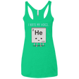 T-Shirts Envy / X-Small I Hate My Voice Women's Triblend Racerback Tank