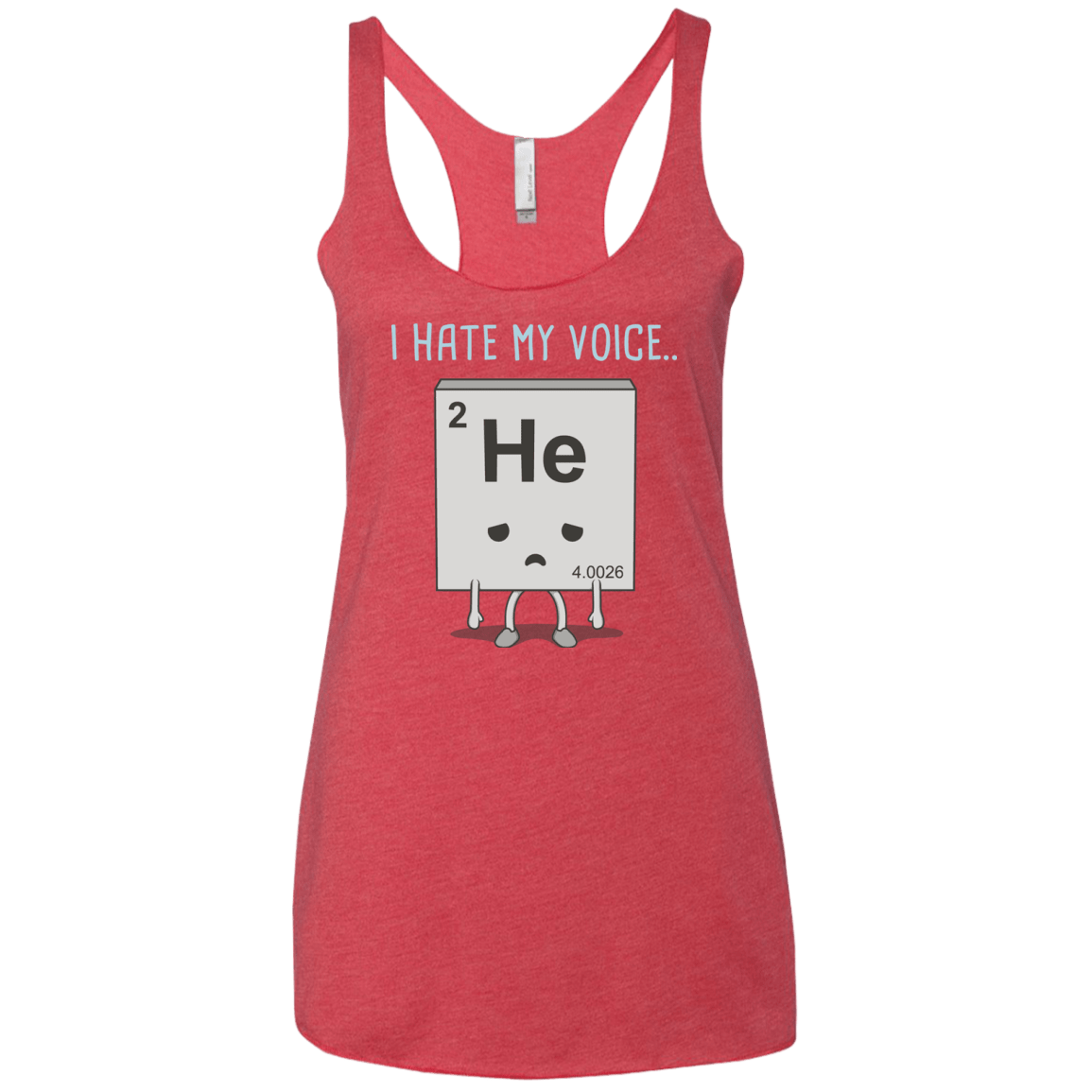 T-Shirts Vintage Red / X-Small I Hate My Voice Women's Triblend Racerback Tank