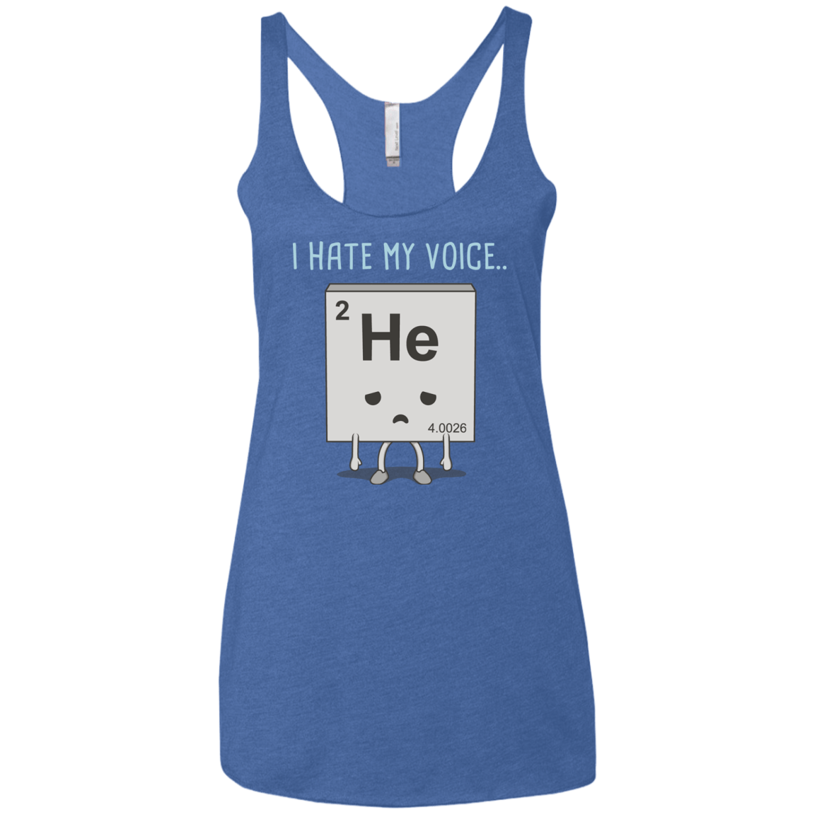 T-Shirts Vintage Royal / X-Small I Hate My Voice Women's Triblend Racerback Tank
