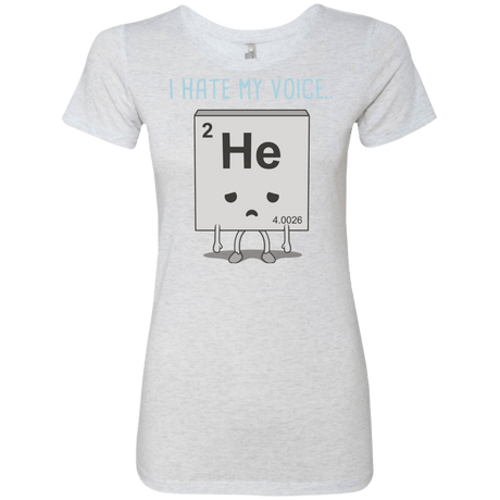 T-Shirts Heather White / S I Hate My Voice Women's Triblend T-Shirt