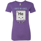 T-Shirts Purple Rush / S I Hate My Voice Women's Triblend T-Shirt