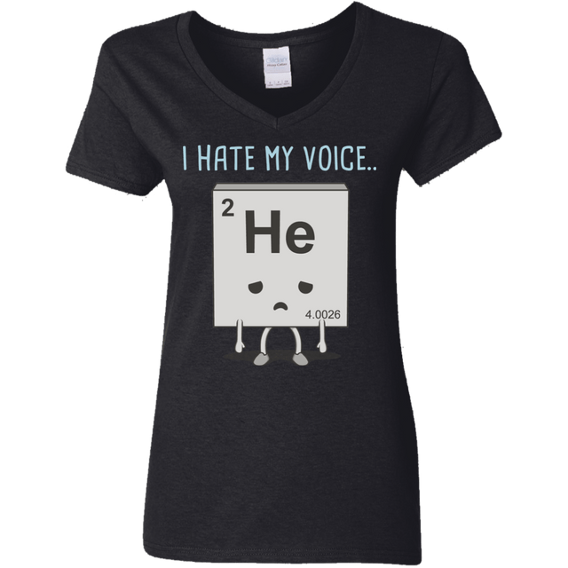 T-Shirts Black / S I Hate My Voice Women's V-Neck T-Shirt