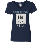 T-Shirts Navy / S I Hate My Voice Women's V-Neck T-Shirt