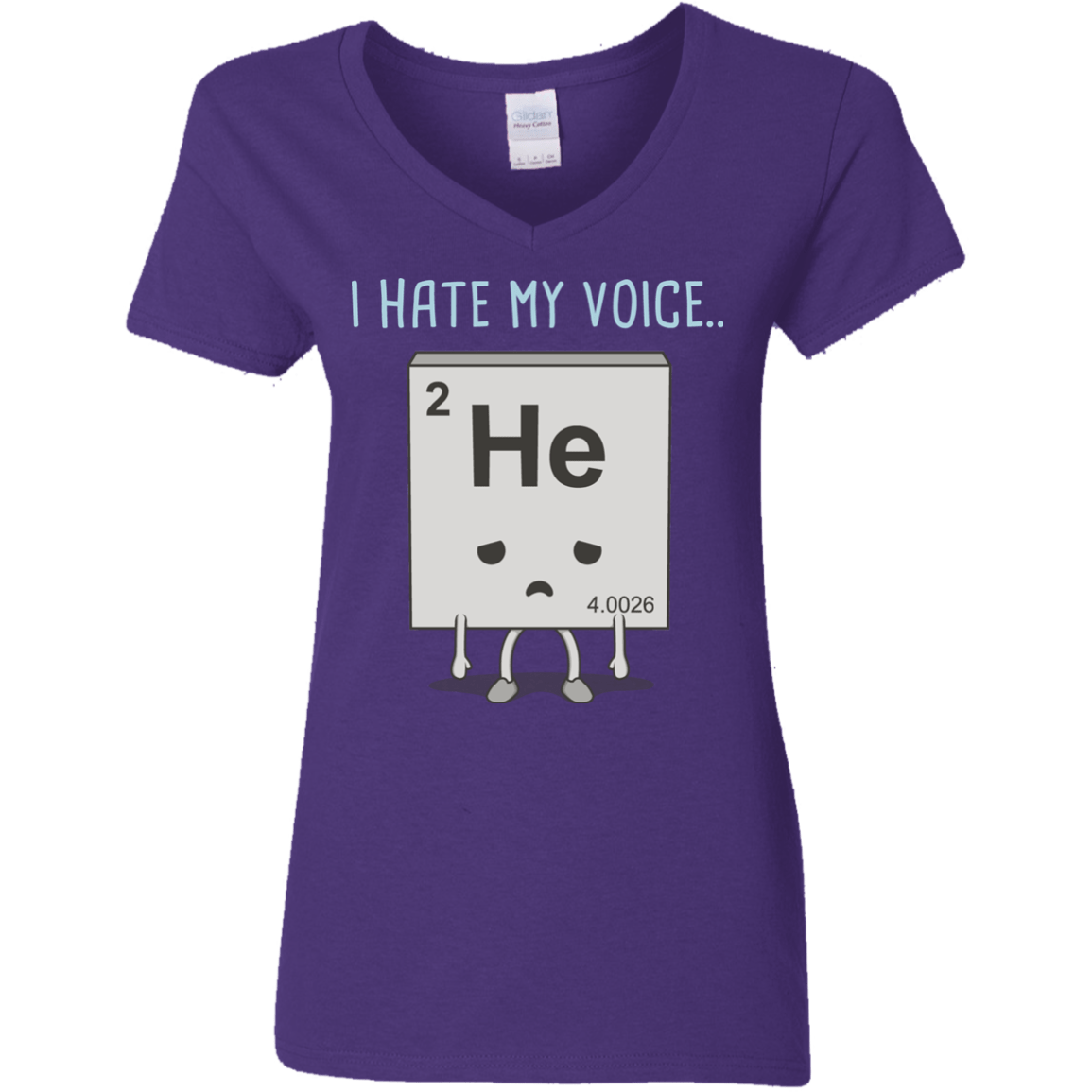 T-Shirts Purple / S I Hate My Voice Women's V-Neck T-Shirt