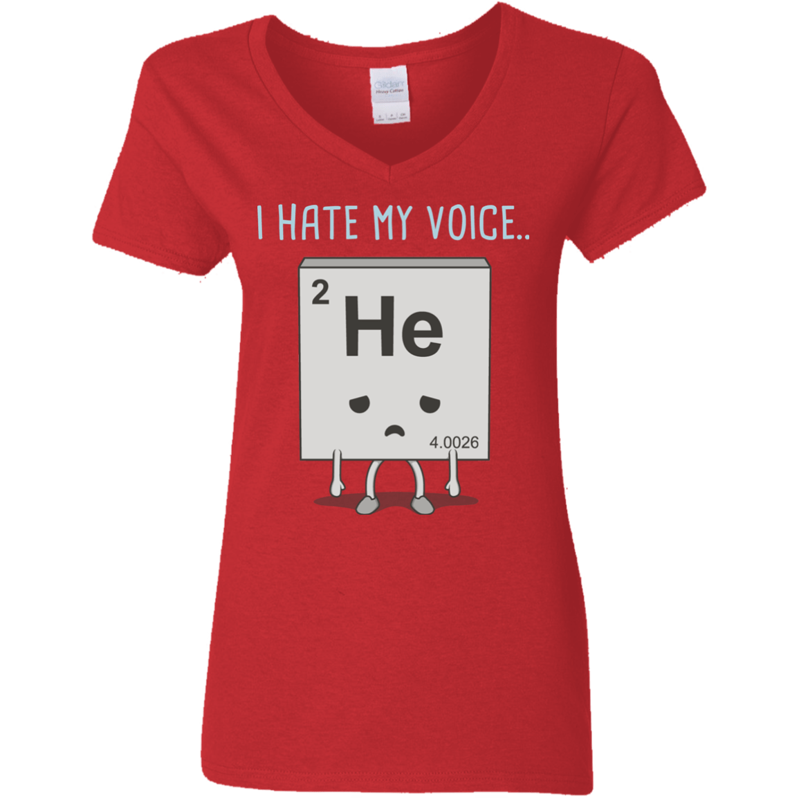 T-Shirts Red / S I Hate My Voice Women's V-Neck T-Shirt