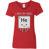 T-Shirts Red / S I Hate My Voice Women's V-Neck T-Shirt