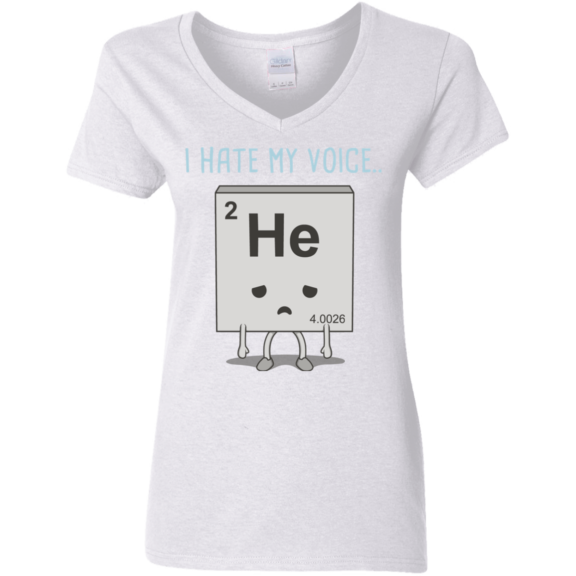 T-Shirts White / S I Hate My Voice Women's V-Neck T-Shirt