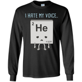 T-Shirts Black / YS I Hate My Voice Youth Long Sleeve T-Shirt