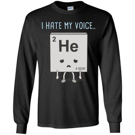T-Shirts Black / YS I Hate My Voice Youth Long Sleeve T-Shirt
