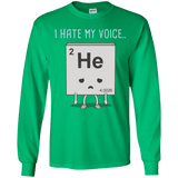 T-Shirts Irish Green / YS I Hate My Voice Youth Long Sleeve T-Shirt