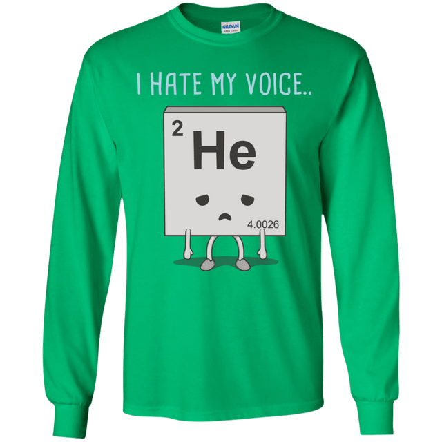 T-Shirts Irish Green / YS I Hate My Voice Youth Long Sleeve T-Shirt