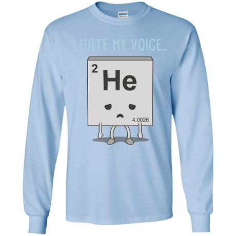 T-Shirts Light Blue / YS I Hate My Voice Youth Long Sleeve T-Shirt