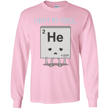 T-Shirts Light Pink / YS I Hate My Voice Youth Long Sleeve T-Shirt
