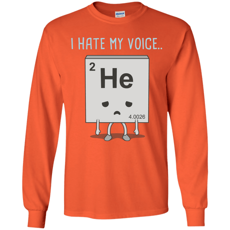 T-Shirts Orange / YS I Hate My Voice Youth Long Sleeve T-Shirt