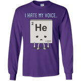 T-Shirts Purple / YS I Hate My Voice Youth Long Sleeve T-Shirt