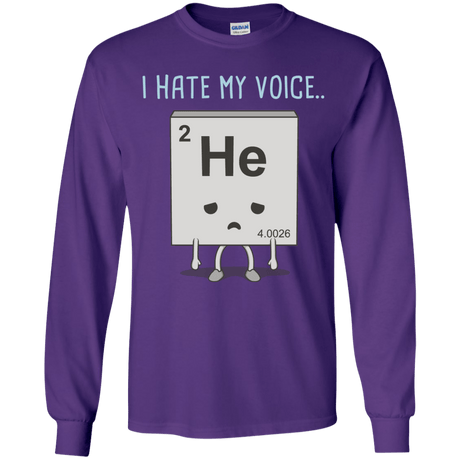 T-Shirts Purple / YS I Hate My Voice Youth Long Sleeve T-Shirt