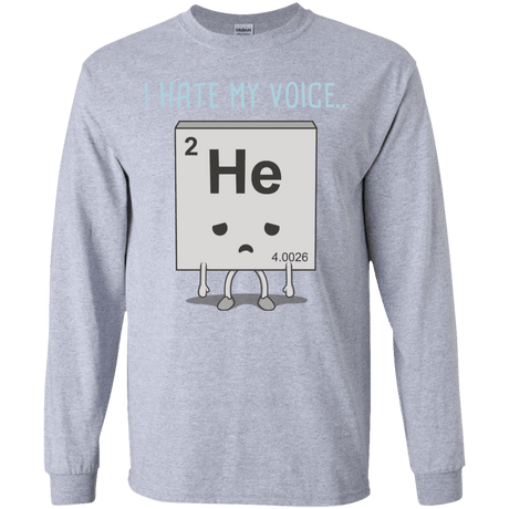 T-Shirts Sport Grey / YS I Hate My Voice Youth Long Sleeve T-Shirt