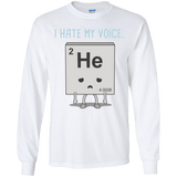 T-Shirts White / YS I Hate My Voice Youth Long Sleeve T-Shirt