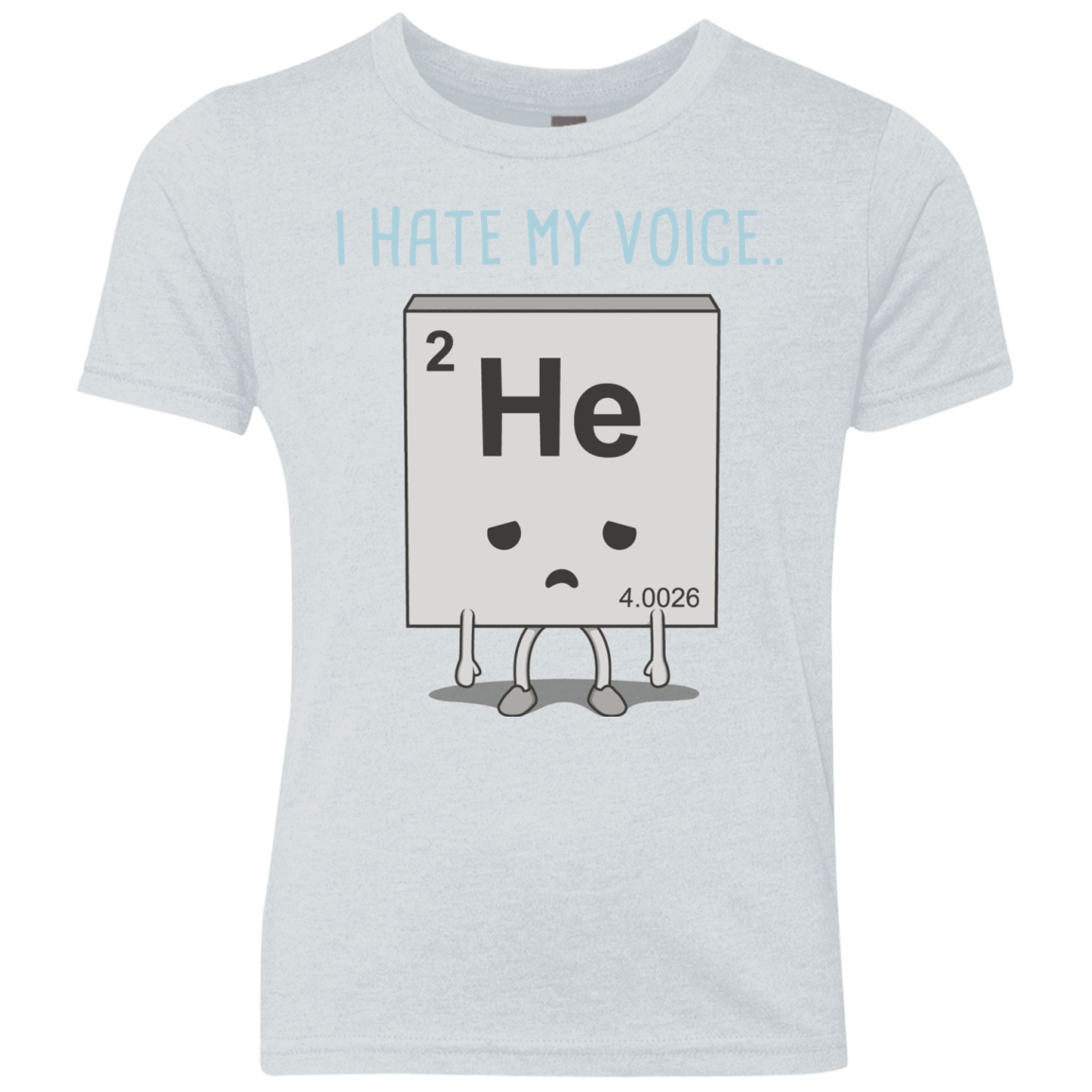 T-Shirts Heather White / YXS I Hate My Voice Youth Triblend T-Shirt