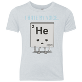 T-Shirts Heather White / YXS I Hate My Voice Youth Triblend T-Shirt