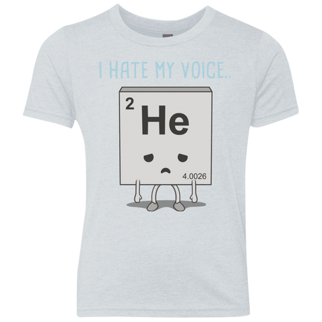 T-Shirts Heather White / YXS I Hate My Voice Youth Triblend T-Shirt