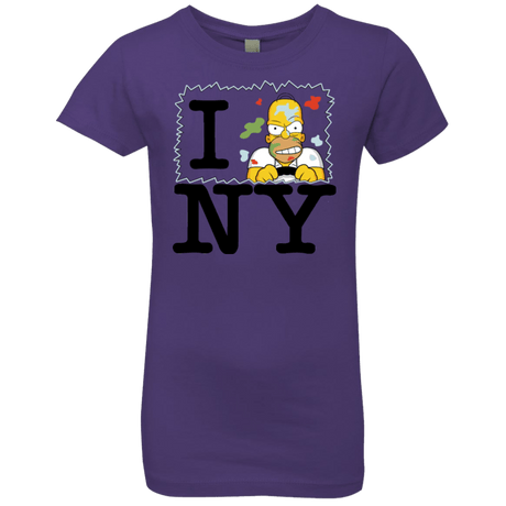 T-Shirts Purple Rush / YXS I Hate NY Girls Premium T-Shirt
