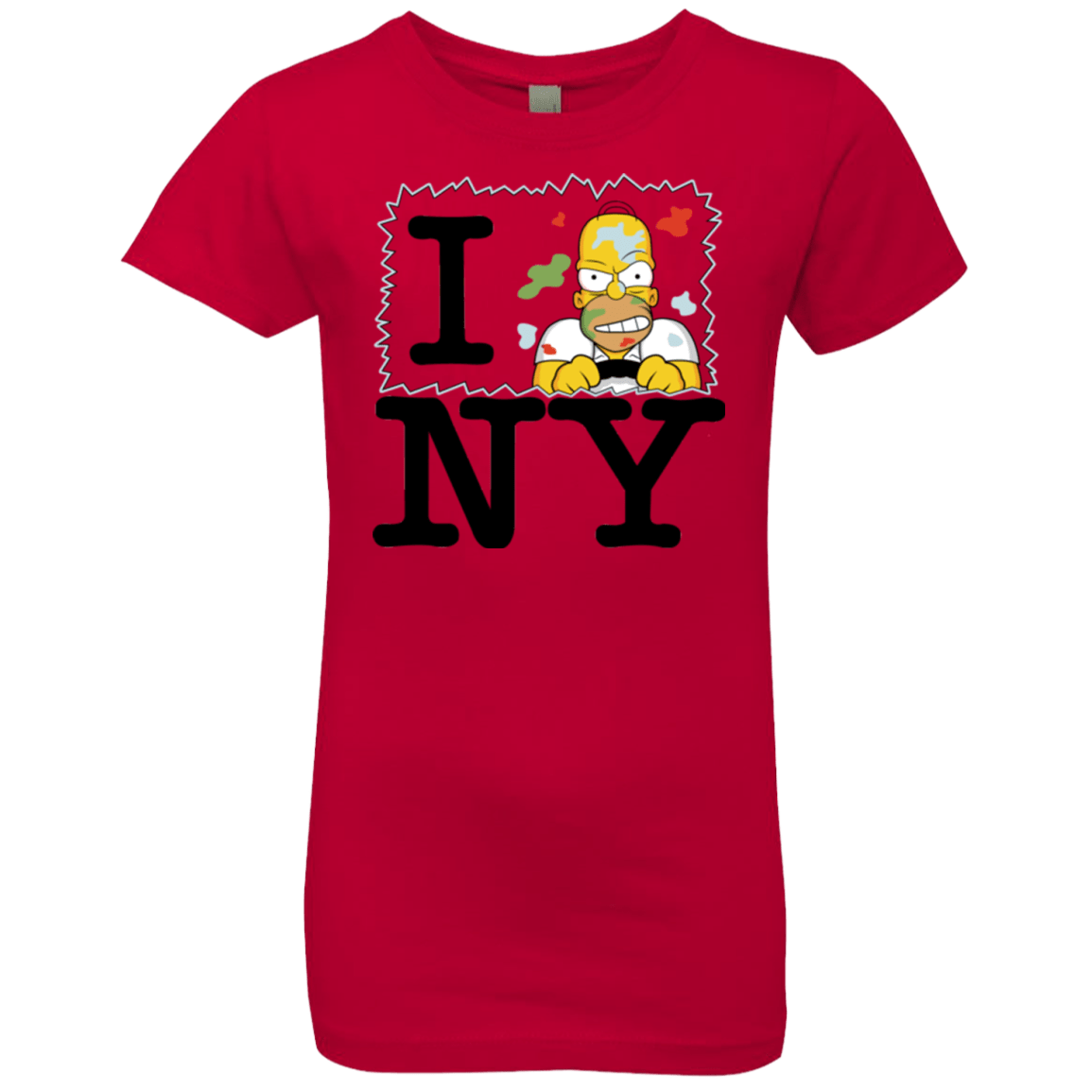 T-Shirts Red / YXS I Hate NY Girls Premium T-Shirt