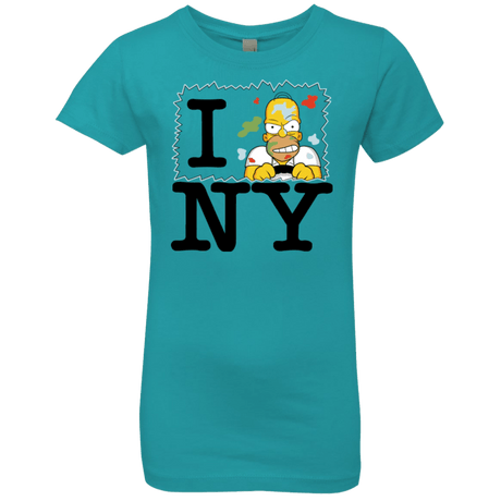 T-Shirts Tahiti Blue / YXS I Hate NY Girls Premium T-Shirt