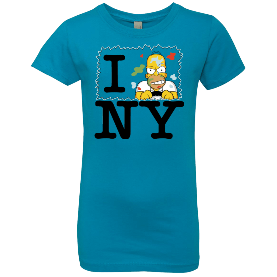 T-Shirts Turquoise / YXS I Hate NY Girls Premium T-Shirt