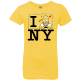 T-Shirts Vibrant Yellow / YXS I Hate NY Girls Premium T-Shirt